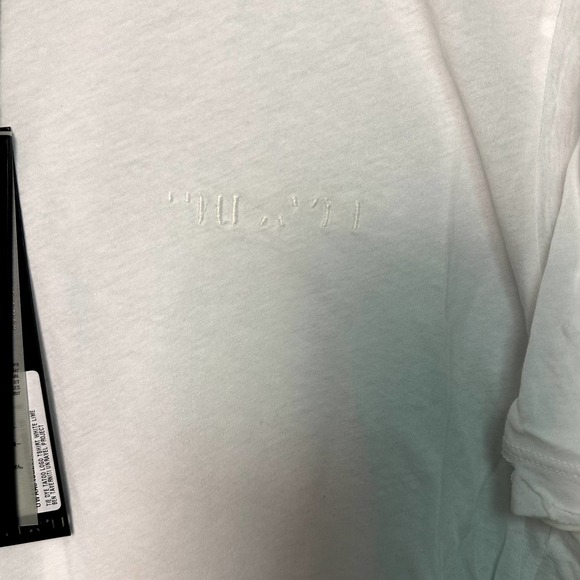 Unravel Project Lime and White Dip Dye Distressed Crew Neck Shirt - Picture 5 of 6